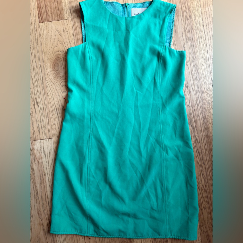 Lands' End Green Dress